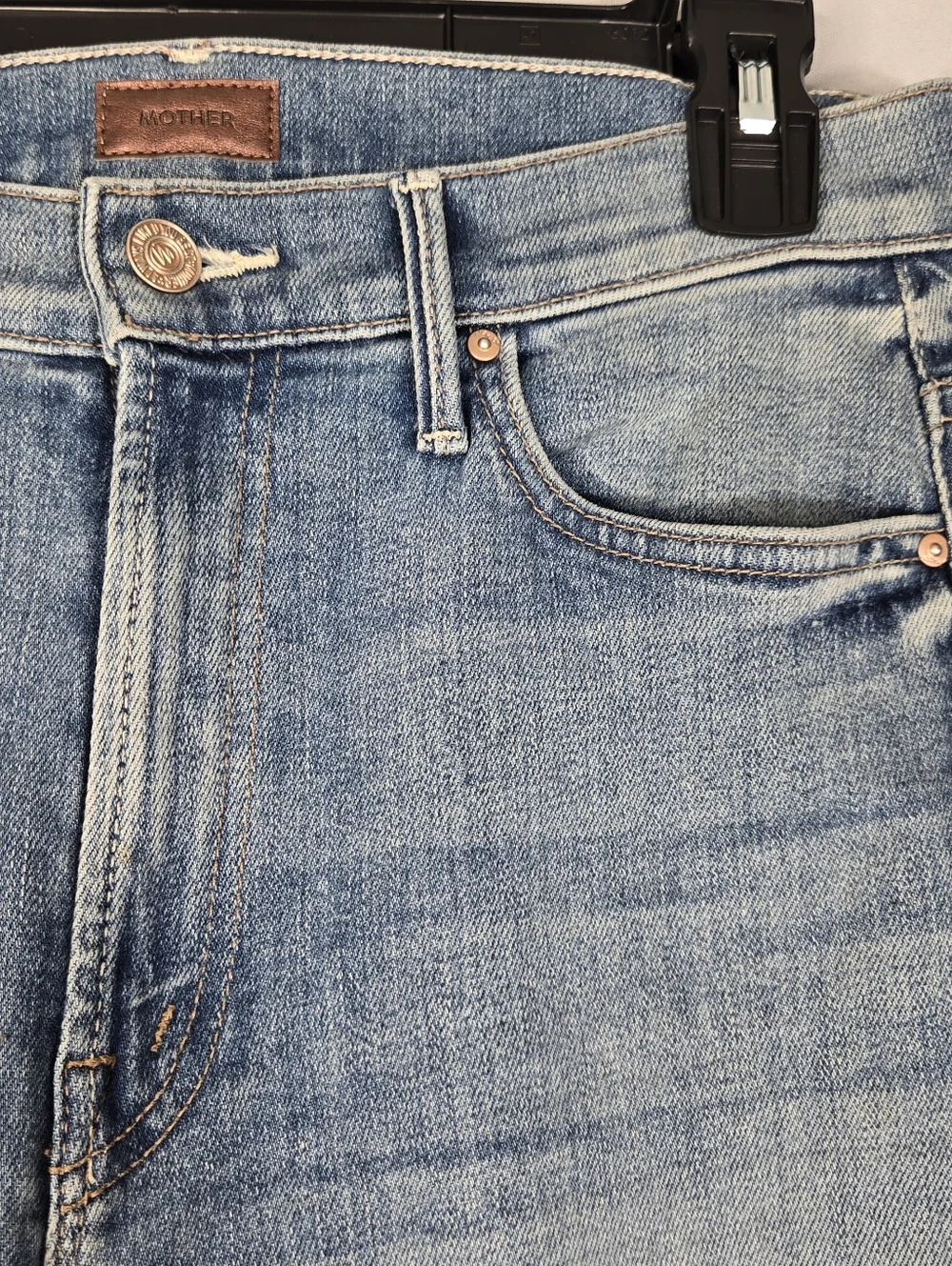 MOTHER The Insider Ankle Crop Jean Size 29 Mid-rise Straight Fit - Picture 8 of 16